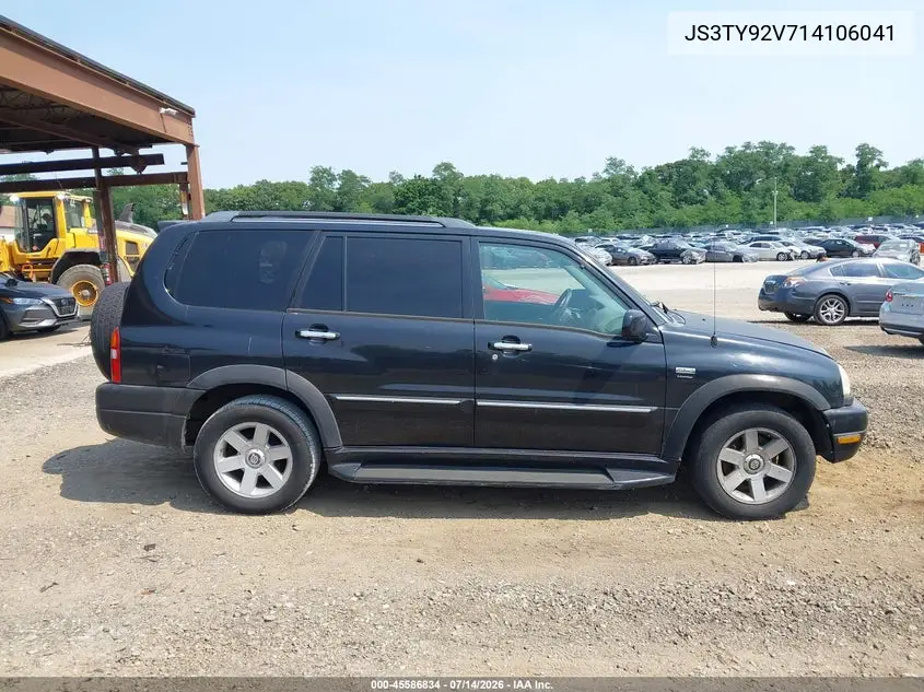 2001 Suzuki Grand Vitara Xl-7 Plus/Standard/Touring VIN: JS3TY92V714106041 Lot: 45586834
