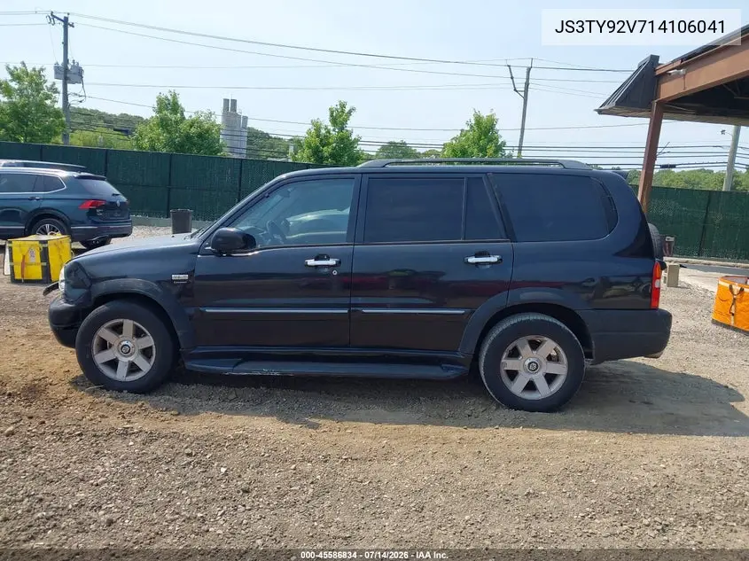 2001 Suzuki Grand Vitara Xl-7 Plus/Standard/Touring VIN: JS3TY92V714106041 Lot: 45586834