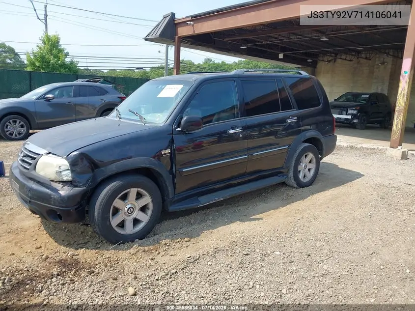 2001 Suzuki Grand Vitara Xl-7 Plus/Standard/Touring VIN: JS3TY92V714106041 Lot: 45586834