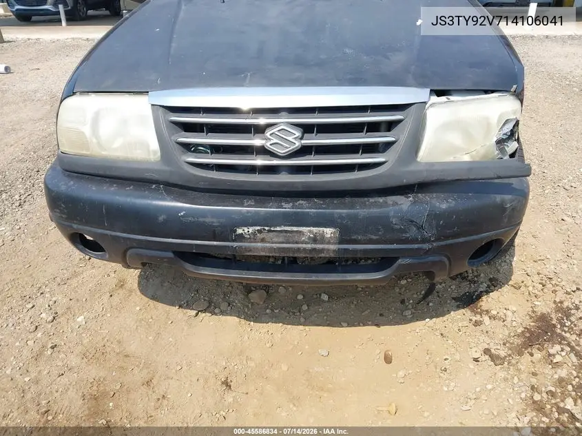 2001 Suzuki Grand Vitara Xl-7 Plus/Standard/Touring VIN: JS3TY92V714106041 Lot: 45586834