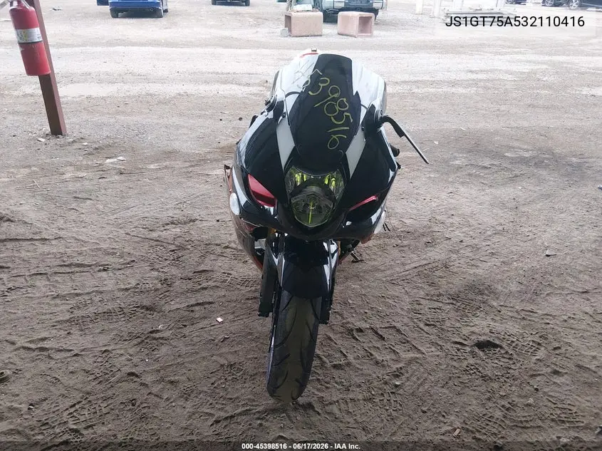 2003 Suzuki Gsx-R1000 VIN: JS1GT75A532110416 Lot: 45398516