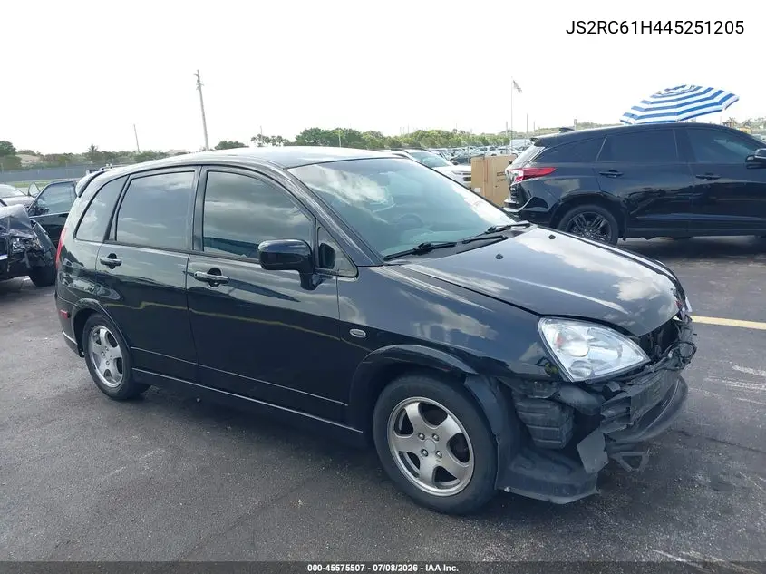 2004 Suzuki Aerio Sx VIN: JS2RC61H445251205 Lot: 45575507