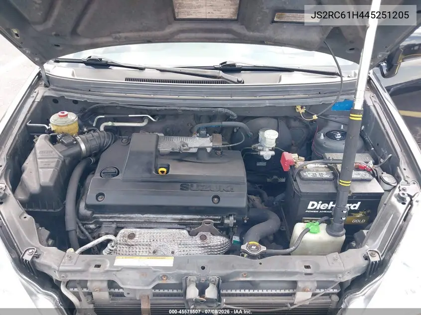 2004 Suzuki Aerio Sx VIN: JS2RC61H445251205 Lot: 45575507
