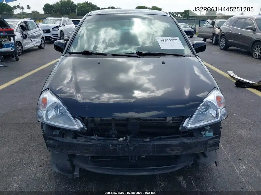 2004 Suzuki Aerio Sx VIN: JS2RC61H445251205 Lot: 45575507
