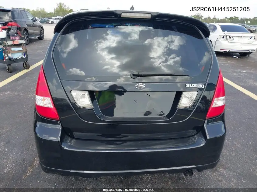 2004 Suzuki Aerio Sx VIN: JS2RC61H445251205 Lot: 45575507
