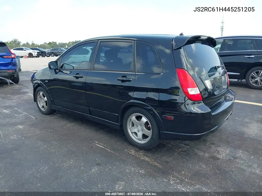 2004 Suzuki Aerio Sx VIN: JS2RC61H445251205 Lot: 45575507