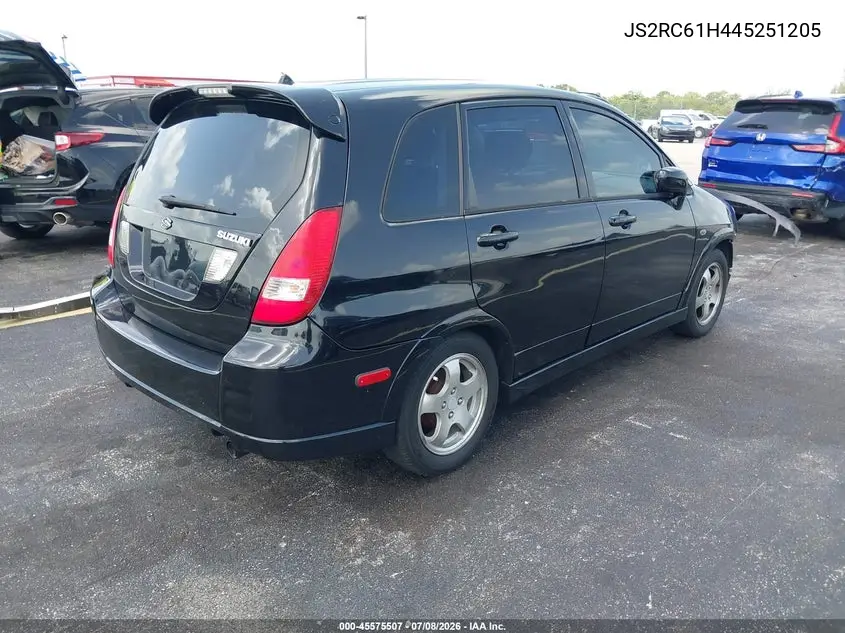 2004 Suzuki Aerio Sx VIN: JS2RC61H445251205 Lot: 45575507