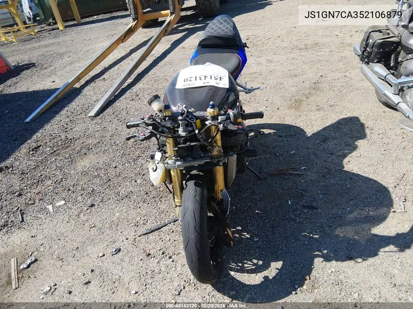 2005 Suzuki Gsx-R600 K VIN: JS1GN7CA352106879 Lot: 45143120