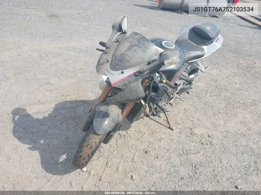 2005 Suzuki Gsx-R1000 VIN: JS1GT76A752103534 Lot: 45398136