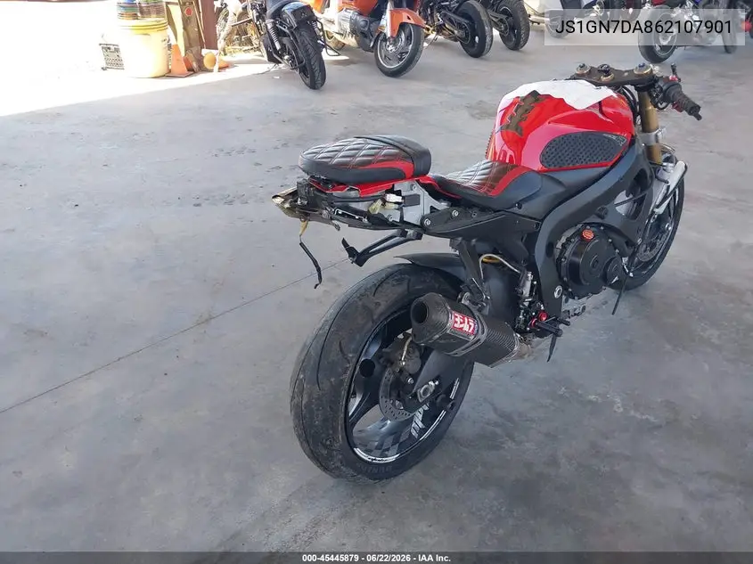 2006 Suzuki Gsx-R600 K6 VIN: JS1GN7DA862107901 Lot: 45445879