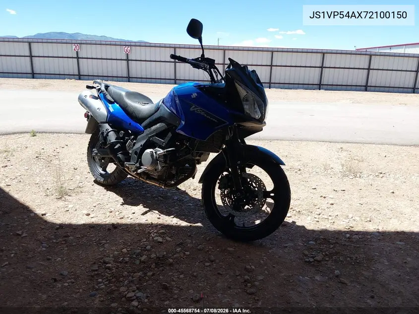 2007 Suzuki Dl650 VIN: JS1VP54AX72100150 Lot: 45568754