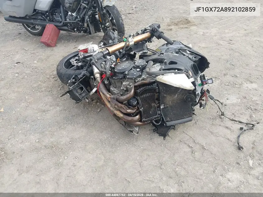 2009 Suzuki Gsx1300 R VIN: JS1GX72A892102859 Lot: 44867753
