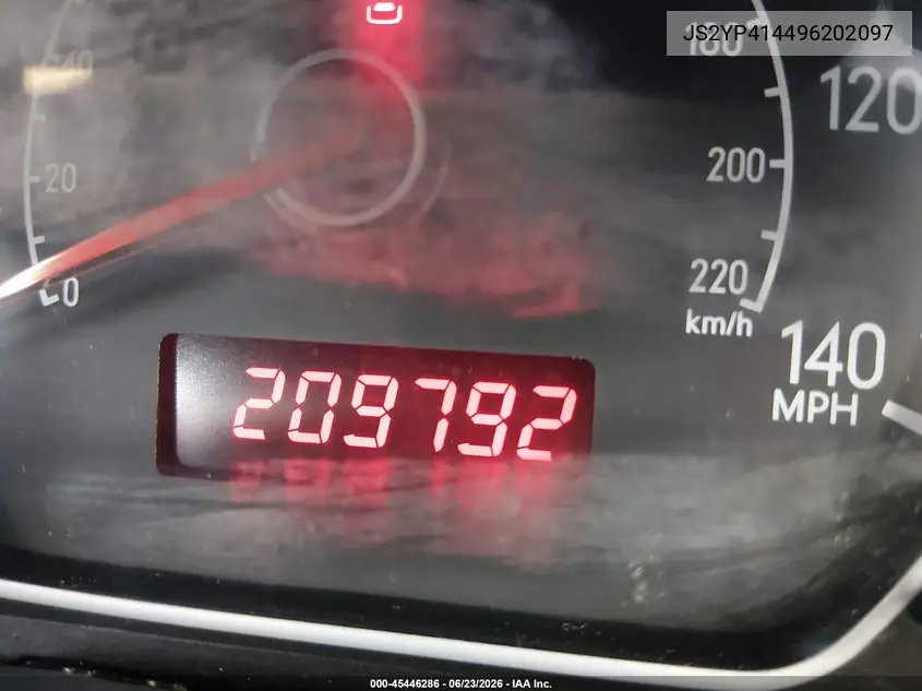 2009 Suzuki Sx4 Sport/Sport Technology VIN: JS2YC414496202097 Lot: 45446286