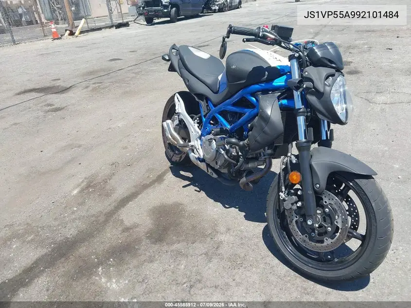 2009 Suzuki Sfv650 VIN: JS1VP55A992101484 Lot: 45585912