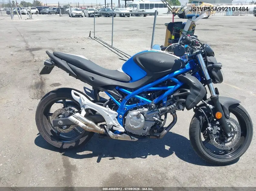 2009 Suzuki Sfv650 VIN: JS1VP55A992101484 Lot: 45585912