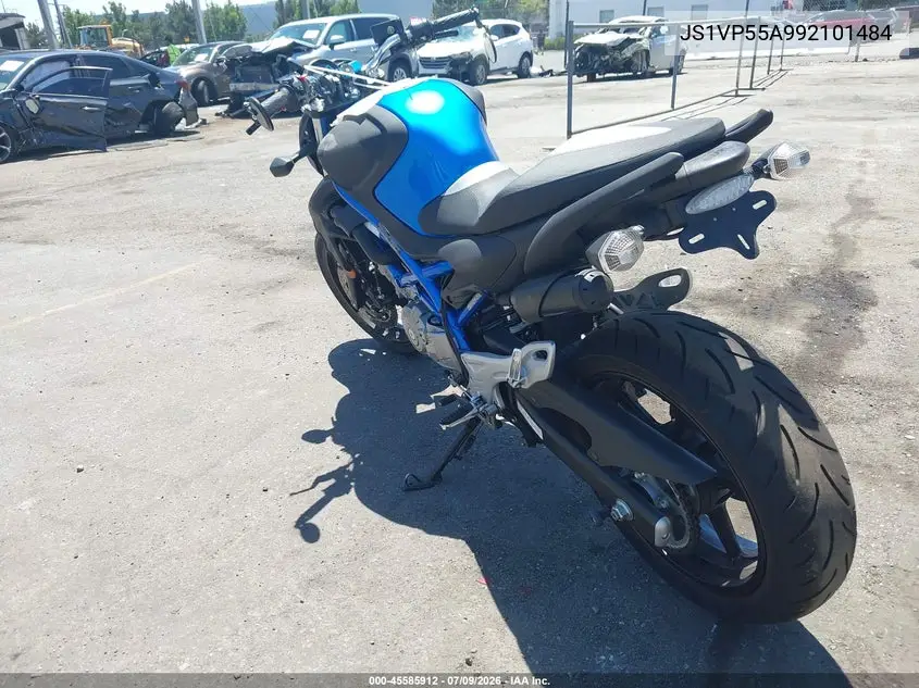 2009 Suzuki Sfv650 VIN: JS1VP55A992101484 Lot: 45585912