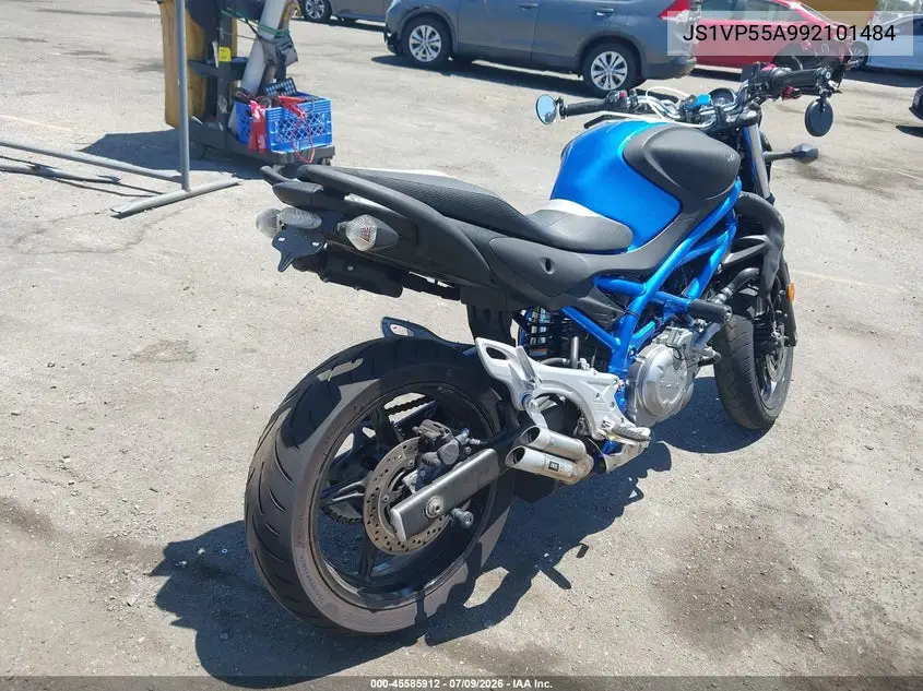 2009 Suzuki Sfv650 VIN: JS1VP55A992101484 Lot: 45585912