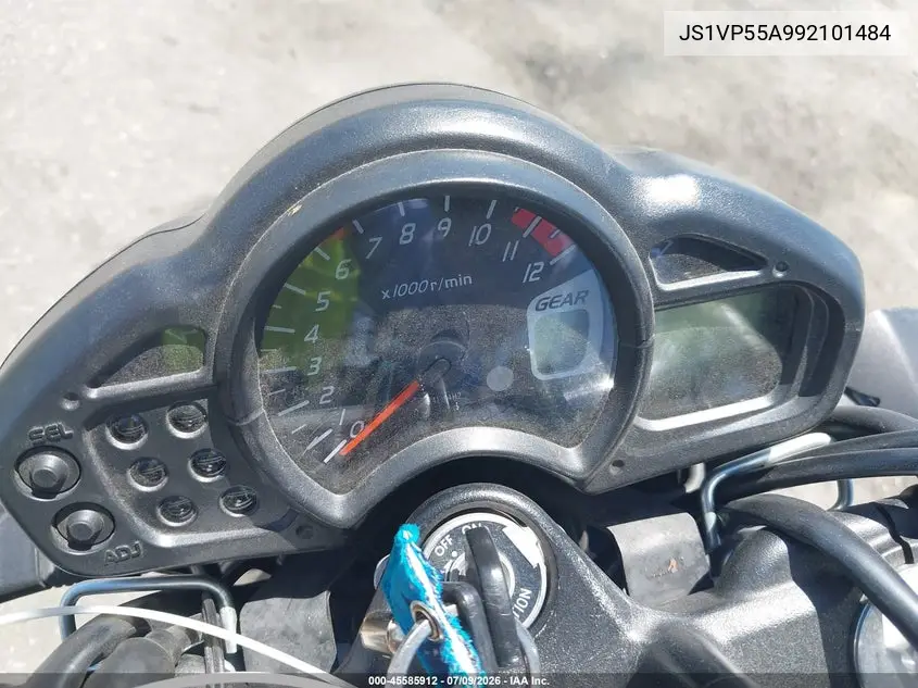 2009 Suzuki Sfv650 VIN: JS1VP55A992101484 Lot: 45585912