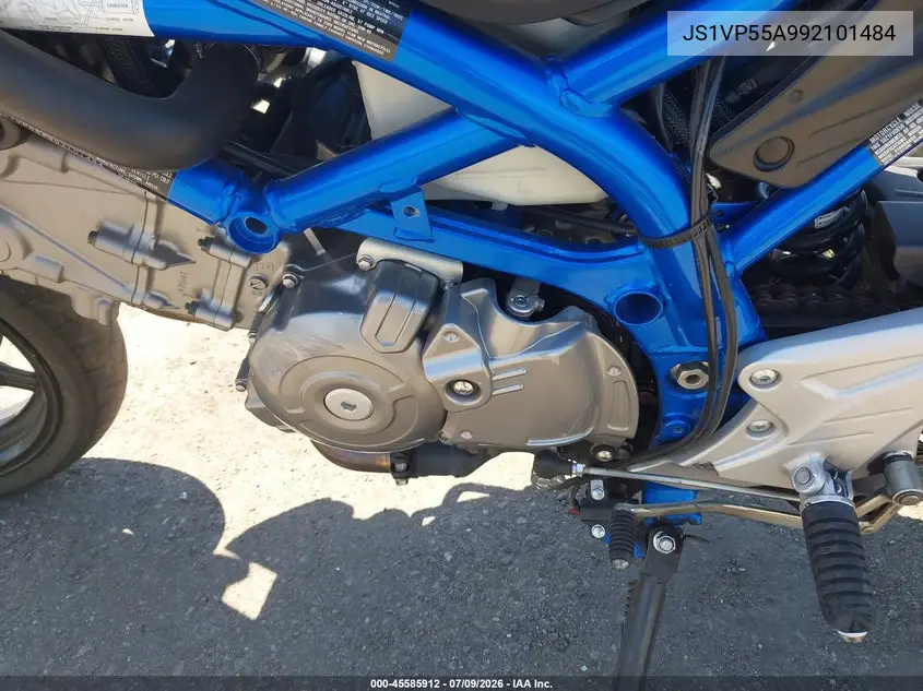 2009 Suzuki Sfv650 VIN: JS1VP55A992101484 Lot: 45585912
