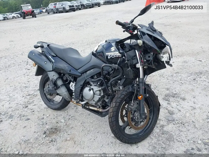 2011 Suzuki Dl650 A VIN: JS1VP54B4B2100033 Lot: 45585101