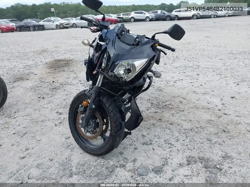 2011 Suzuki Dl650 A VIN: JS1VP54B4B2100033 Lot: 45585101