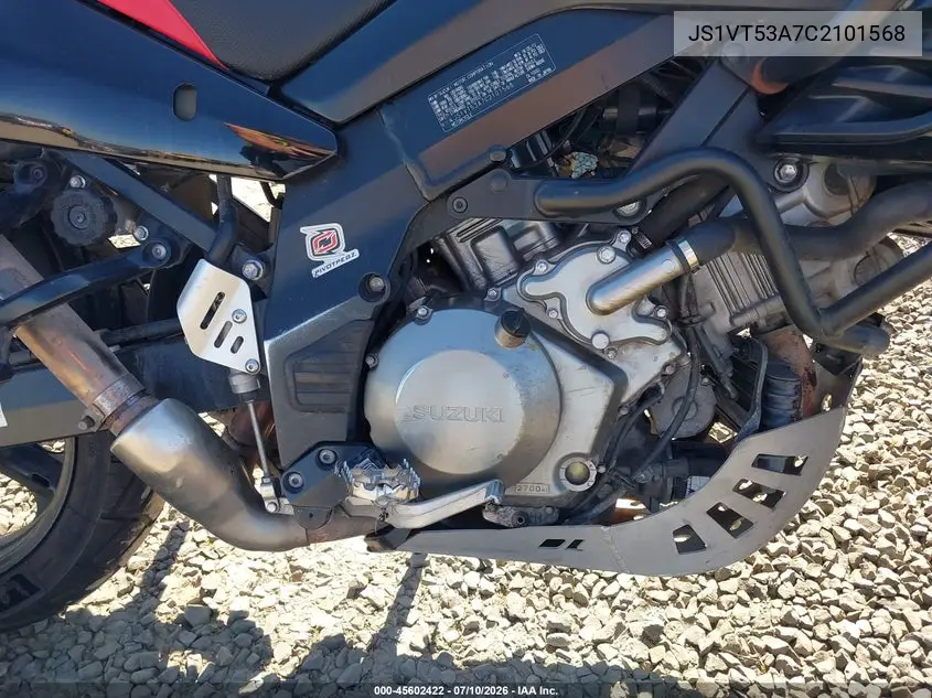 2012 Suzuki Dl1000 VIN: JS1VT53A7C2101568 Lot: 45602422
