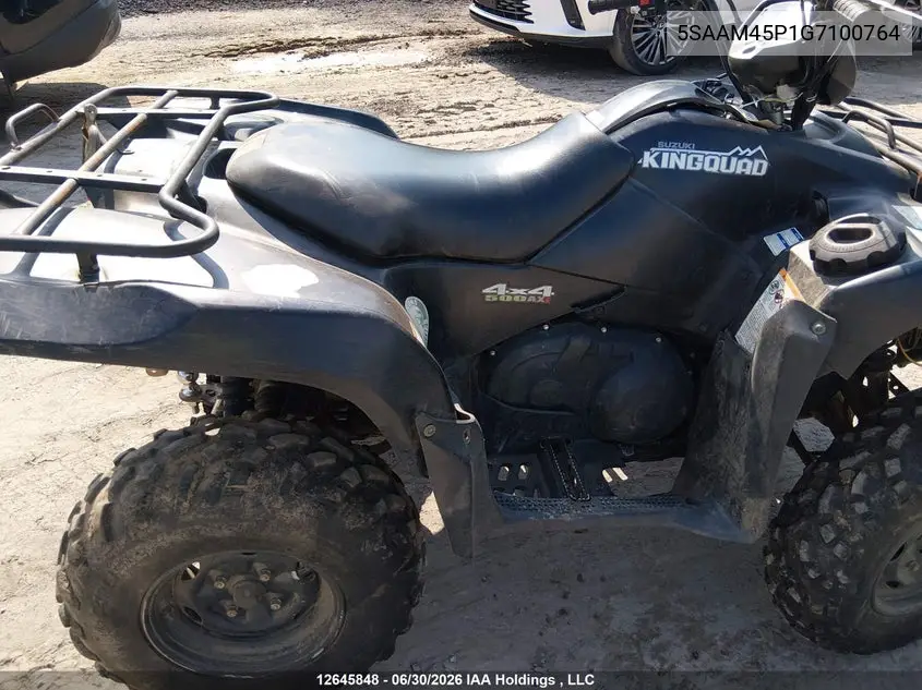 2016 Suzuki Lt-A500 Xp VIN: 5SAAM45P1G7100764 Lot: 12645848
