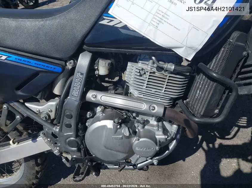 2017 Suzuki Dr650 Se VIN: JS1SP46A4H2101421 Lot: 45452704