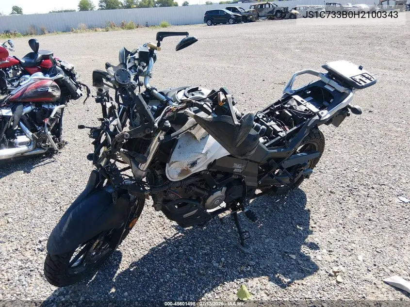 2017 Suzuki Dl650 A/X VIN: JS1C733B0H2100343 Lot: 45601498