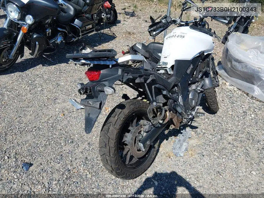 2017 Suzuki Dl650 A/X VIN: JS1C733B0H2100343 Lot: 45601498