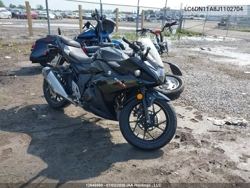 2018 Suzuki Gsx250R VIN: LC6DN11A8J1102704 Lot: 12646860