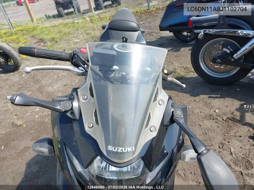 2018 Suzuki Gsx250R VIN: LC6DN11A8J1102704 Lot: 12646860