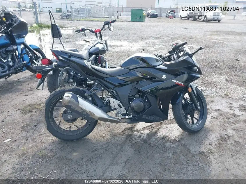 2018 Suzuki Gsx250R VIN: LC6DN11A8J1102704 Lot: 12646860
