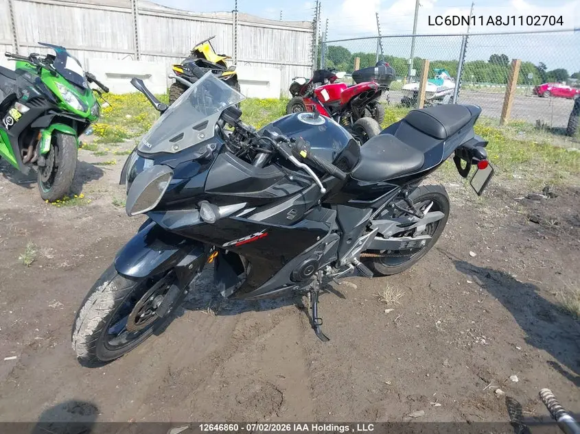 2018 Suzuki Gsx250R VIN: LC6DN11A8J1102704 Lot: 12646860