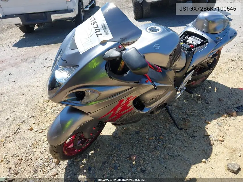 2019 Suzuki Gsx1300 Ra VIN: JS1GX72B6K7100545 Lot: 45275702
