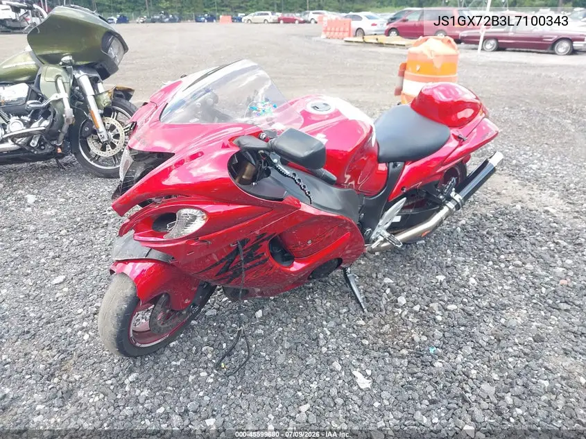 2020 Suzuki Gsx1300 Ra VIN: JS1GX72B3L7100343 Lot: 45599680
