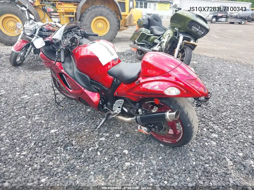 2020 Suzuki Gsx1300 Ra VIN: JS1GX72B3L7100343 Lot: 45599680