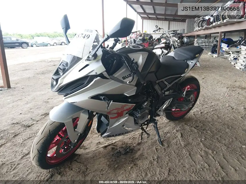 2024 Suzuki Gsx800 F VIN: JS1EM13B3R7100668 Lot: 45338749
