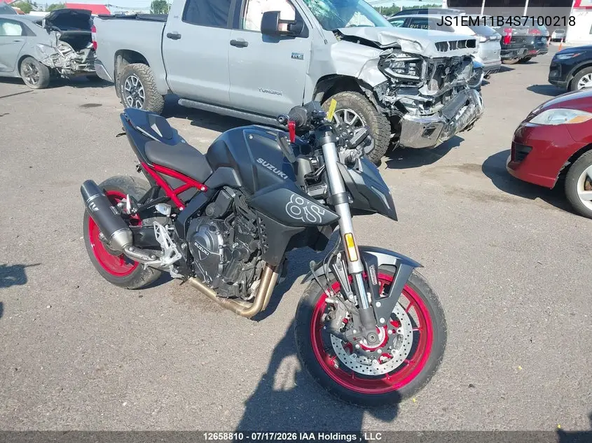 2025 Suzuki Gsx800 R VIN: JS1EM11B4S7100218 Lot: 12658810