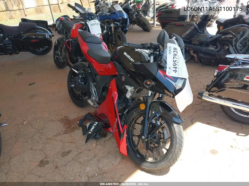 2025 Suzuki Gsx250R VIN: LC6DN11A6S1100175 Lot: 44957920