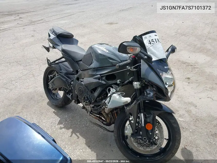 2025 Suzuki Gsx-R600 VIN: JS1GN7FA7S7101372 Lot: 45182047