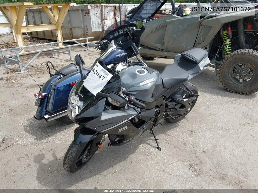 2025 Suzuki Gsx-R600 VIN: JS1GN7FA7S7101372 Lot: 45182047
