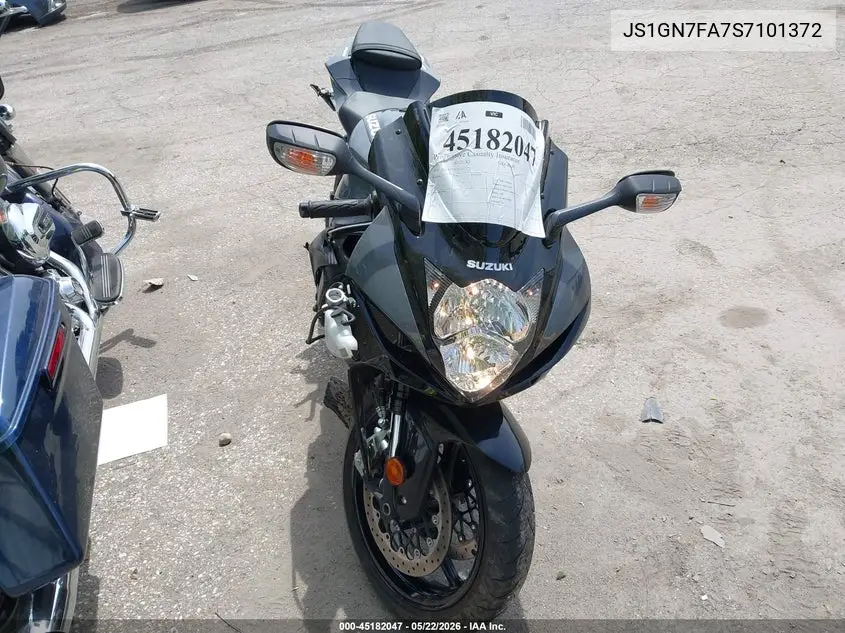 2025 Suzuki Gsx-R600 VIN: JS1GN7FA7S7101372 Lot: 45182047