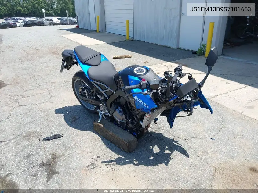 2025 Suzuki Gsx800 F VIN: JS1EM13B9S7101653 Lot: 45533068
