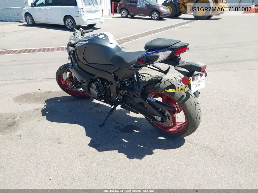 2026 Suzuki Gsx-R750 VIN: JS1GR7MA6T7101002 Lot: 45415754