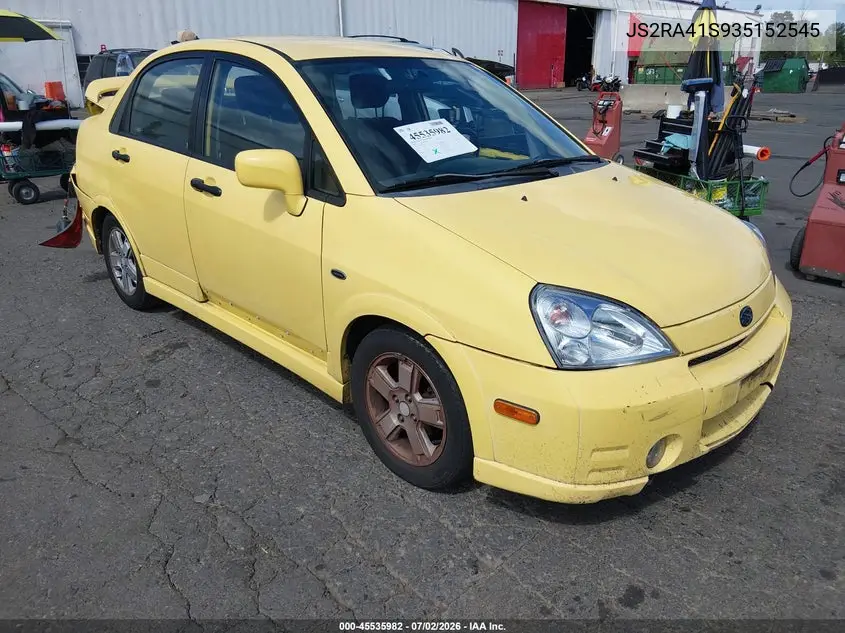 2003 Suzuki Aerio Gs/S VIN: JS2RA41S935152545 Lot: 45535982