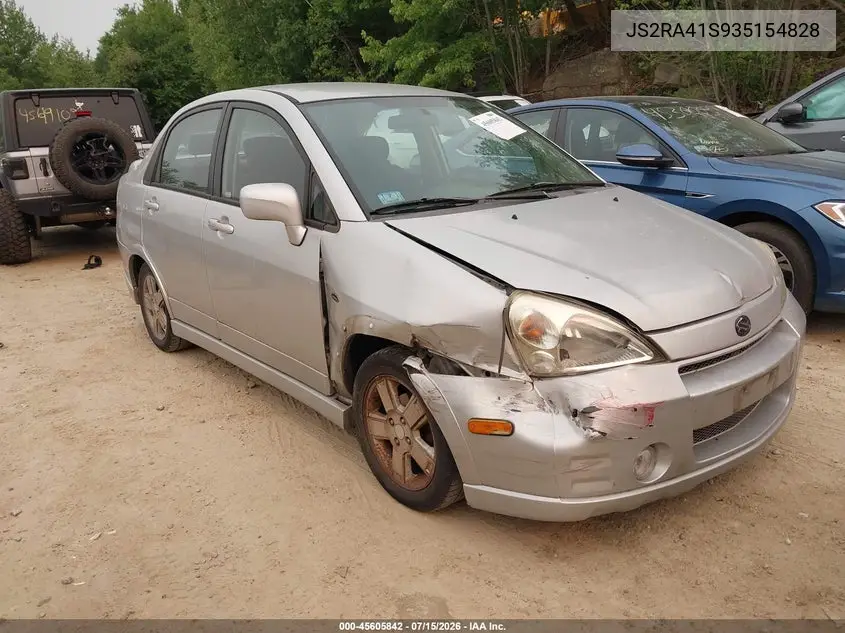 JS2RA41S935154828 2003 Suzuki Aerio Gs/S