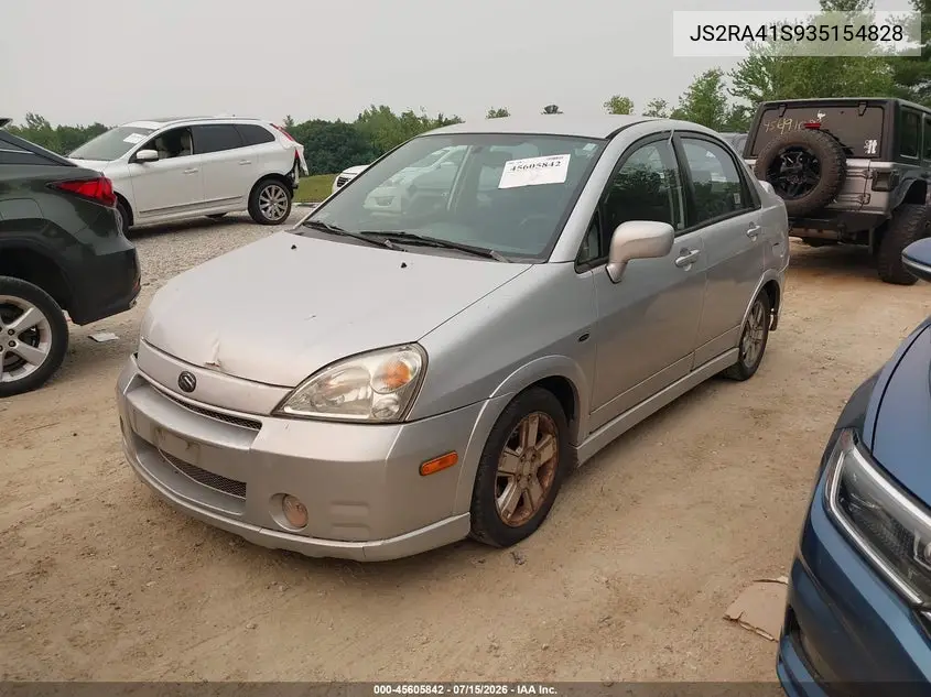 JS2RA41S935154828 2003 Suzuki Aerio Gs/S