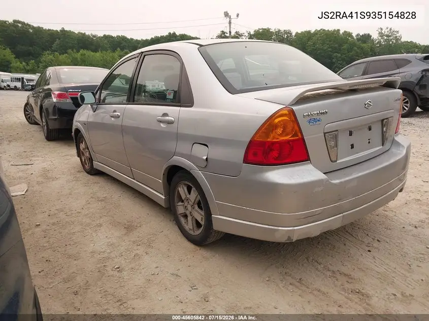 JS2RA41S935154828 2003 Suzuki Aerio Gs/S
