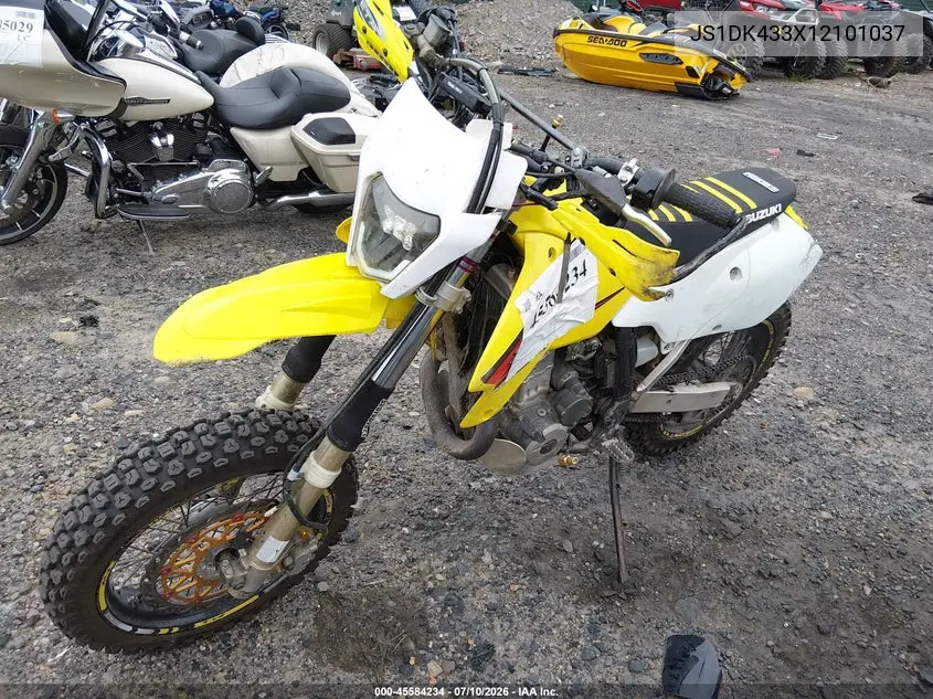 2001 Suzuki Dr-Z400 E VIN: JS1DK433X12101037 Lot: 45584234